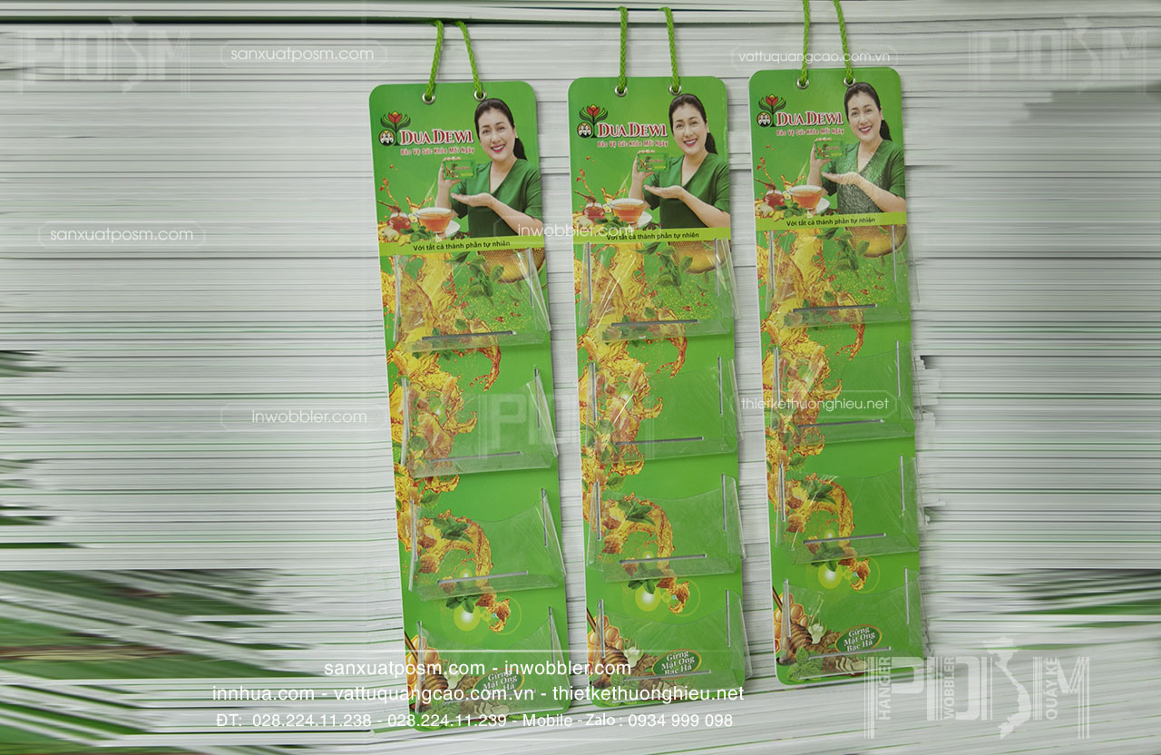 Bảng treo túi nhựa PVC, hanger vỉ treo túi nhựa PVC treo sản phẩm Dua Dewi - Ảnh 4
