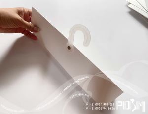 Hanger giấy móc vải, bảng kẹp vải mẫu có sẵn màu trắng