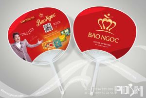 Quạt nhựa lan nhựa quảng cáo