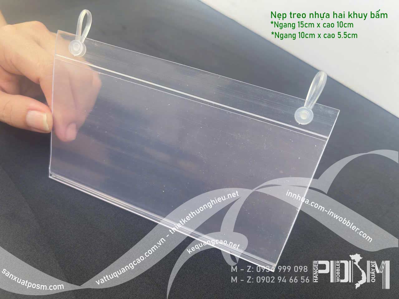 Nẹp treo bảng giá khuy bấm treo thành kệ hàng - Ảnh 6