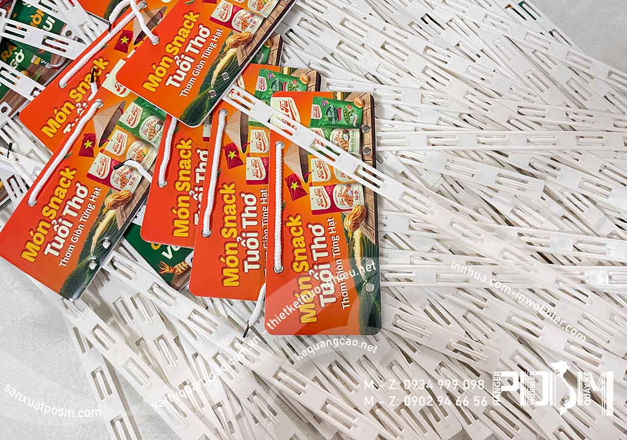 hanger posm Hanger dây nhựa POSM treo Snack Sanchi quảng cáo và bán sản phẩm - Ảnh 4