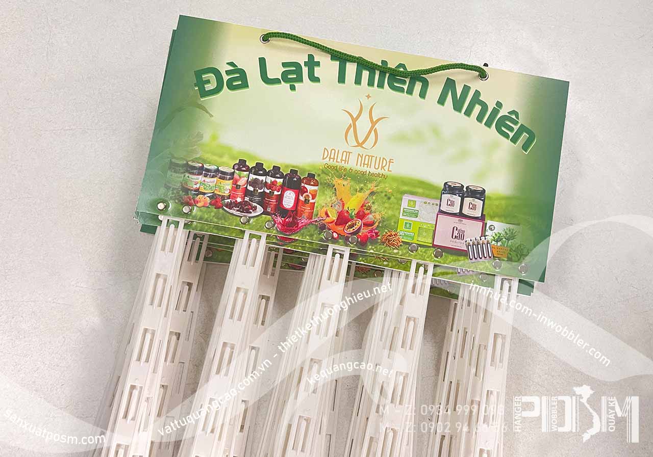 Bảng treo dây nhựa treo sản phẩm Đà Lạt Nature - Ảnh 2