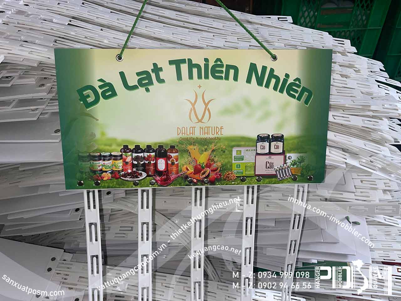 Bảng treo dây nhựa treo sản phẩm Đà Lạt Nature - Ảnh 4