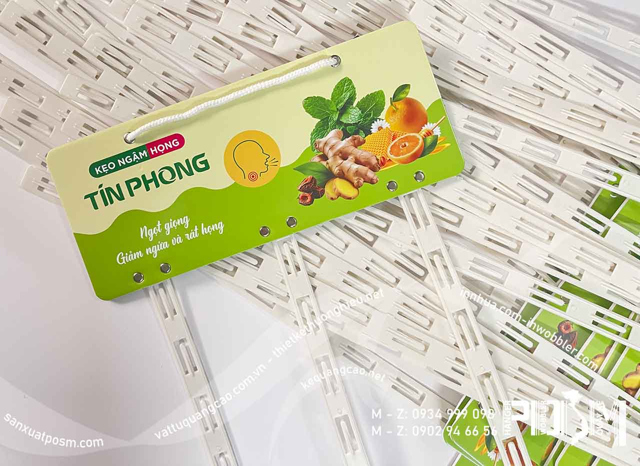 hanger posm Bảng treo dây nhựa POSM kẹo ngậm họng Tín Phong - Ảnh 3