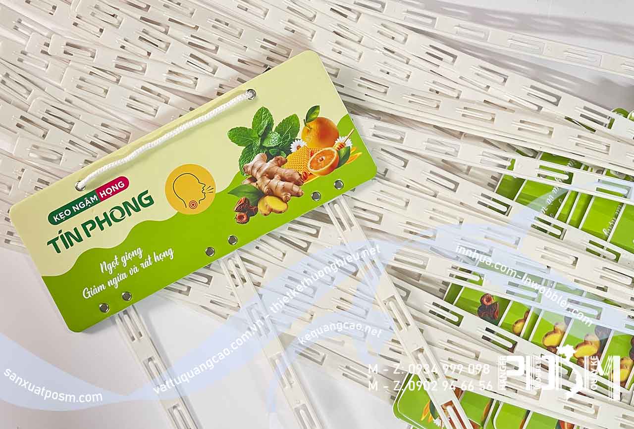 hanger posm Bảng treo dây nhựa POSM kẹo ngậm họng Tín Phong - Ảnh 4