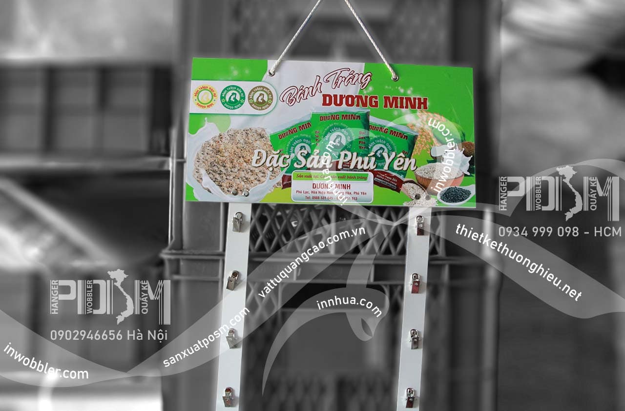 Bảng treo kẹp sắt treo sản phẩm Bánh Tráng Phú Yên - Ảnh 4