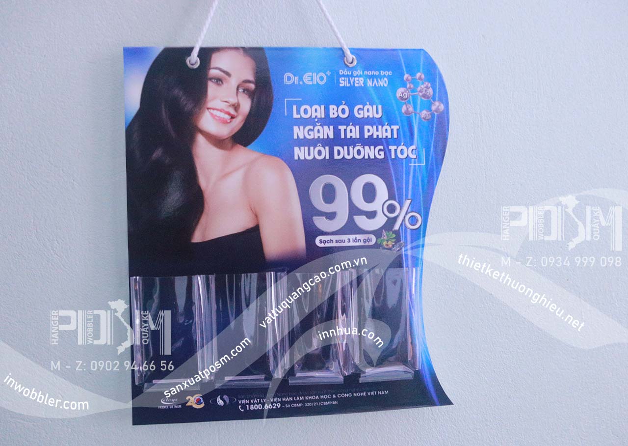 Túi nhựa trong PVC quảng cáo dầu gội - Ảnh 2