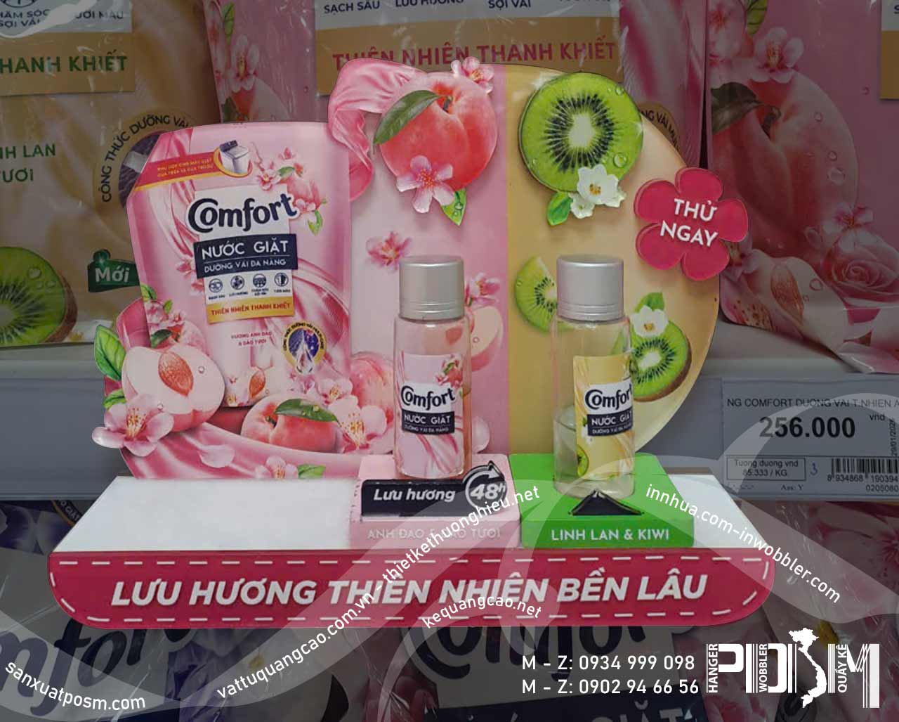 Kệ mica tester mẫu Nước Giặt Xả Bio Tech - Ảnh 4