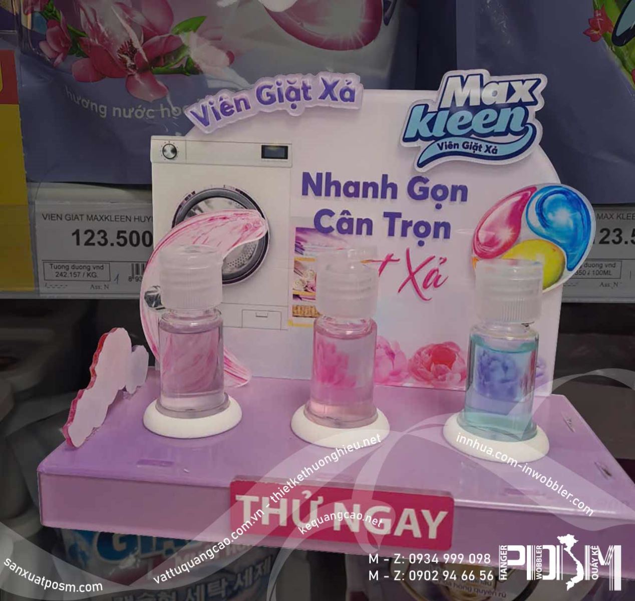 Kệ mica tester mẫu Nước Giặt Xả Bio Tech - Ảnh 5