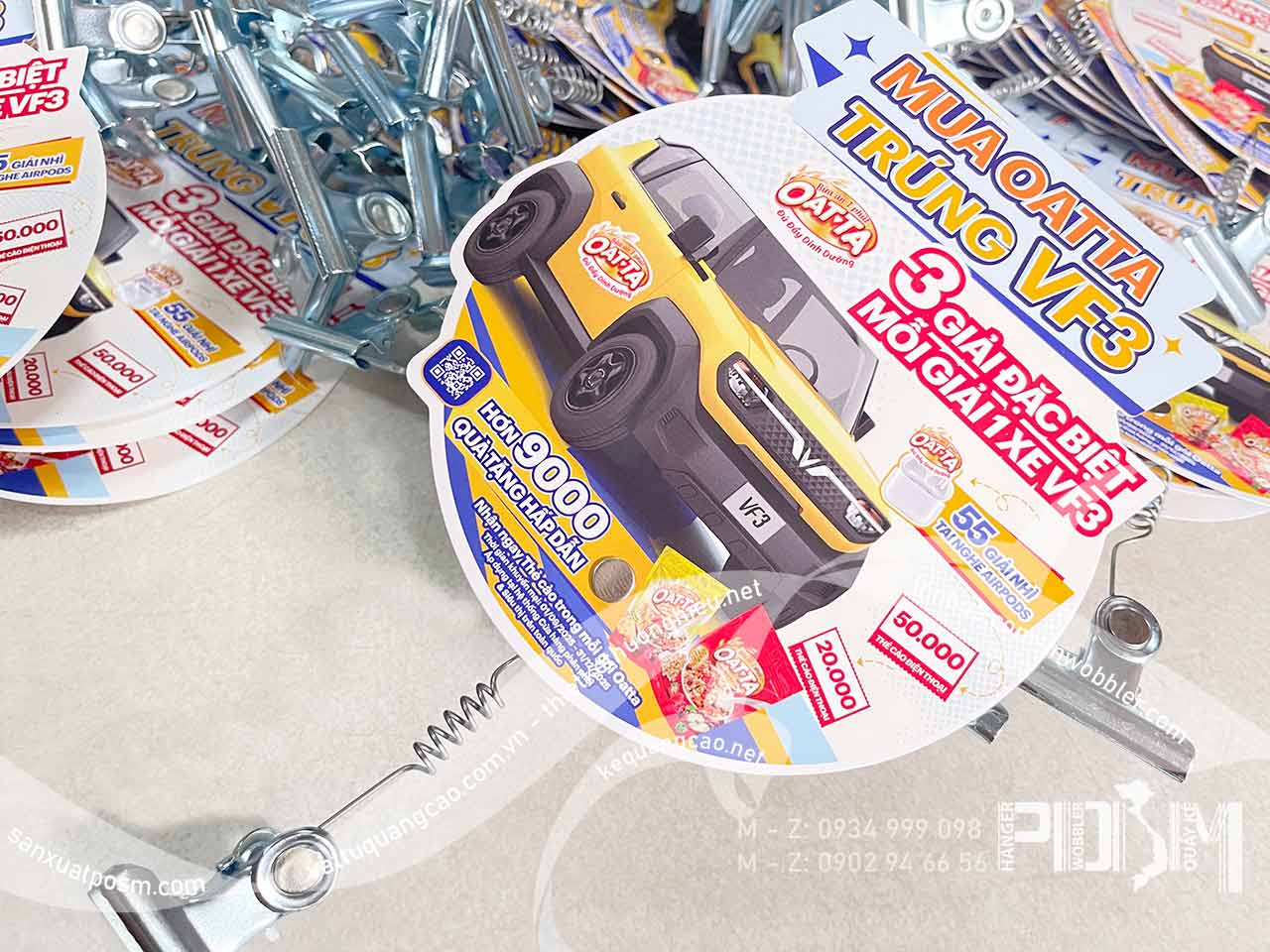 Wobbler lò xo kẹp sắt ngũ cốc Oatta tặng VF3, lò xo kẹp sắt sữa Oatta - Ảnh 2