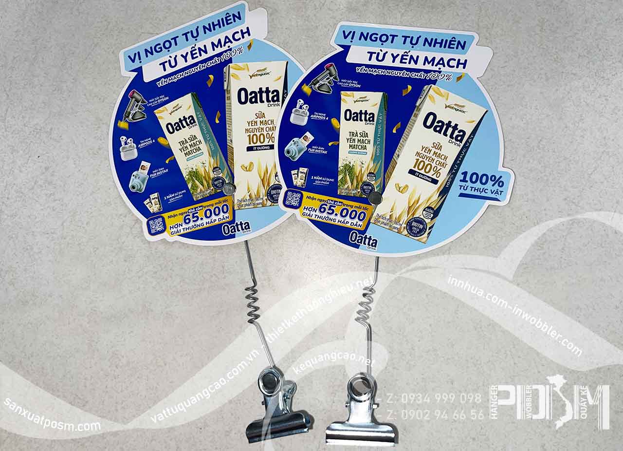 Wobbler lò xo kẹp sắt ngũ cốc Oatta tặng VF3, lò xo kẹp sắt sữa Oatta