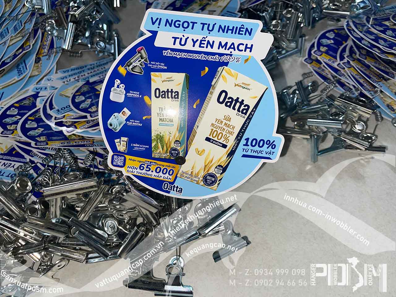 Wobbler lò xo kẹp sắt ngũ cốc Oatta tặng VF3, lò xo kẹp sắt sữa Oatta - Ảnh 5